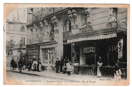 Cpa courbevoie boucherie - cpa, -boucherie