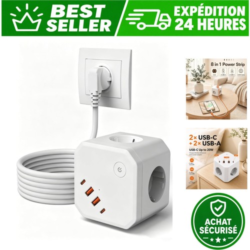 Multiprise cube usb c - usb,