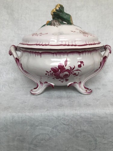 Soupiere faience mency - ,