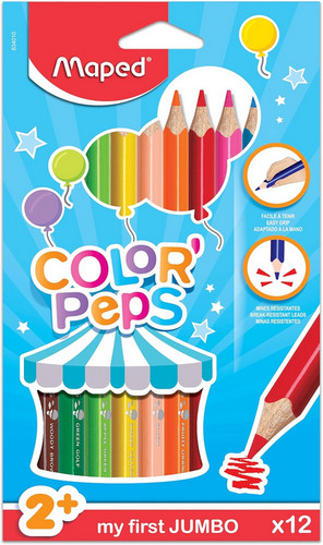 Crayons couleur - 12,