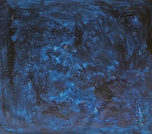Tableau abstrait monochrome