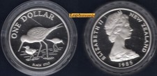 Nouvelle Zelande 1 One Dollar 1985 UNC Echasse Noir Black Stilt New Zeland