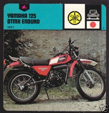1977 YAMAHA 125 DTMX ENDURO Motorcycle PICTURE '78 CARD