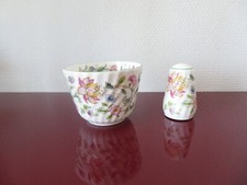 Sucrier + salière .Bone China