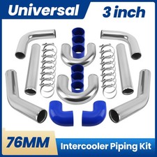 76mm Aluminum Turbo Intercooler Piping Kit 3'' Tuyau Tuyauterie Pipe Kit