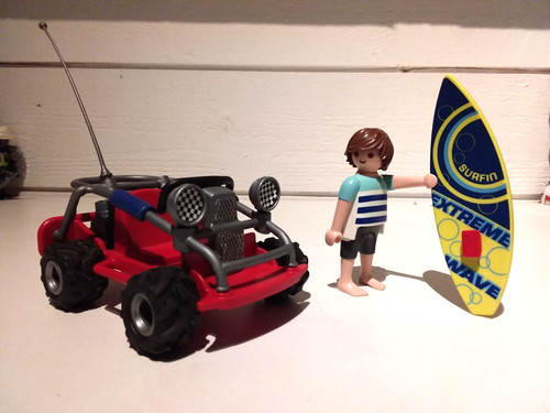 Playmobil lot buggy plage - lot,
