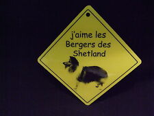 Pancarte SHETLAND -  J'aime
