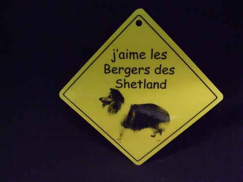 Pancarte shetland j aime - -,
