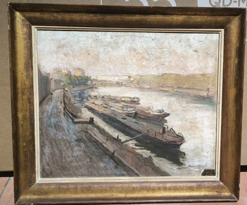 Tableau ancien impressionniste - tableau,
