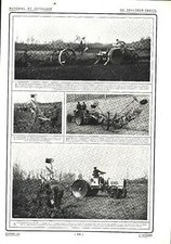 Un tracteur-Treuil / La ferme de Robertchamp. 1911 Print
