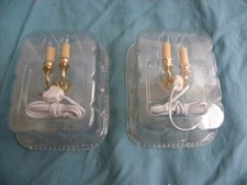 LOT DE 2 LUMINAIRES A DEUX BRANCHES  POUR MAISON DE POUPÉE NEUFS