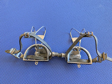 VINTAGE GIPIEMME CRONO SPECIAL PEDALS WITH TOE CLIPS AND STRAPS