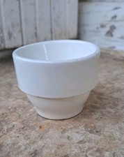 Superbe très ancien encrier en porcelaine pour bureau d'écolier