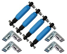 4x Kit Amortisseurs de Roue Bleu + Support 1350 2700 KG Remorque Axis pour Alko