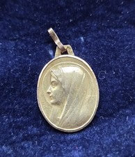 Médaille Pendentif En Or 18k