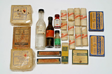 PHARMACIE ANCIENNE, 23 PRODUITS, PANSEMENTS, GAZES HYDORPHILES.. ANNEES 40 ou 50