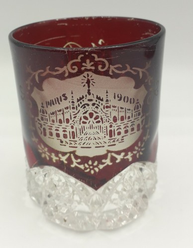 Ancien verre gravé - verre,