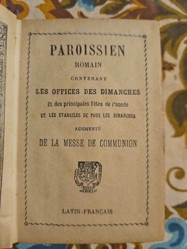 Paroissien romain de - paroissien,