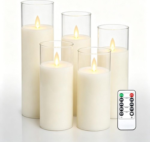 Bougies led ivoire flamme - led,