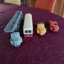 Lot véhicules Norev  TBO15 + remorque transport voitures/ Autobus SAVIEM 