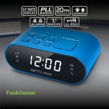 Muse M-10 BL Radio Réveil LED