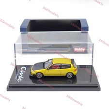 Hobby Japan 1/64 Civic EG6 JDM STYLE MESH WHEEL Yellow HJ641017FY Diecast Model