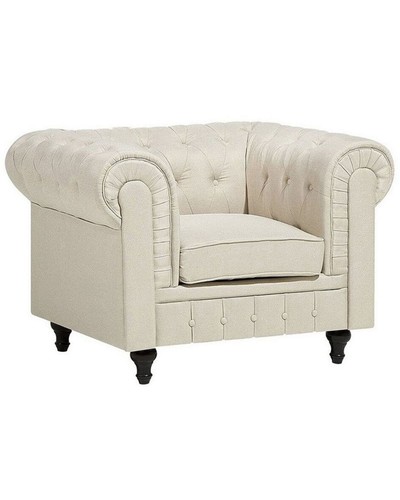 Fauteuil tissu beige - fauteuil,