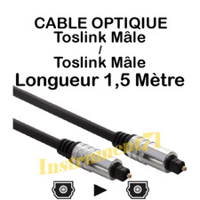 1 Câble Optique Toslink Mâle