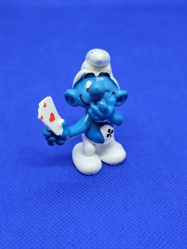 Schtroumpf joueur cartes - joueur,