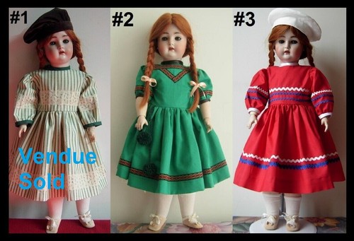 Robe poupée ancienne - poupée,