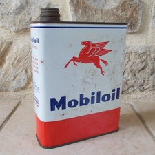 Ancien Bidon d'Huile MOBILOIL
