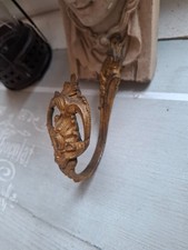 Ancienne Patère Métal doré