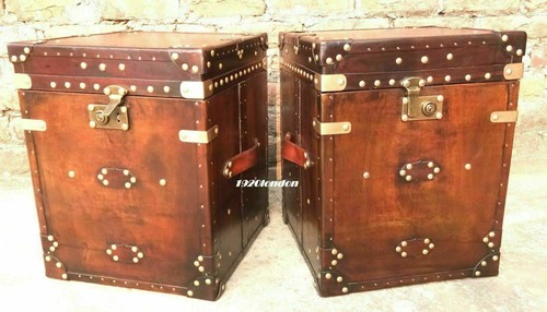 Paire meubles cuir - meubles,