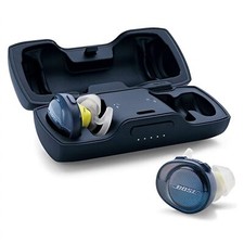 Bose SOUNDSPORT FREE WIRELESS Headphones Earbuds Midnight Blue - Citron Yellow
