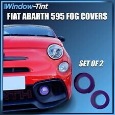 Pour FIAT 500 Abarth 595 Couleur Feu Anti Brouillard Bordure Housses Cadre 2008-