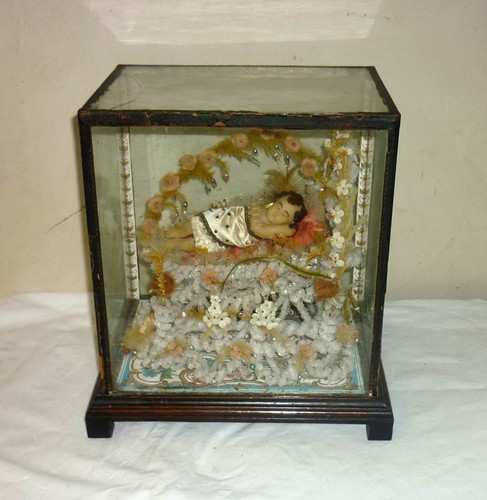 Petit roi diorama cire - cire, vitrine
