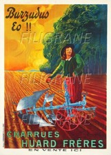 HUARD FrèRES CHARRUE Rgqm - POSTER HQ 50x70cm d'une AFFICHE VINTAGE