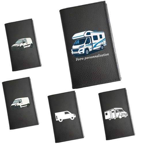 Etui porte carte - porte, noir