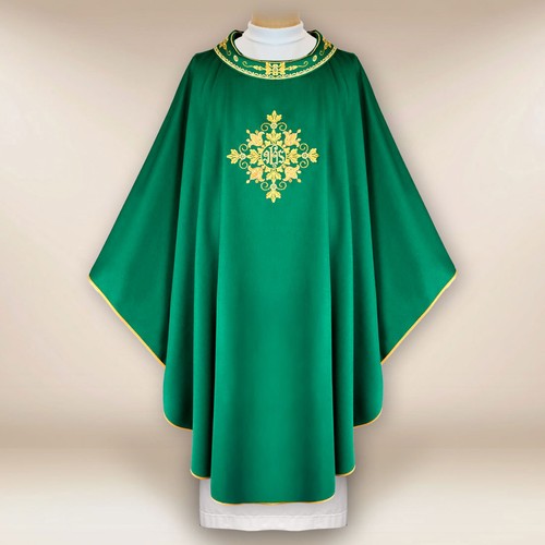 Chasuble brodée prêtre - chasuble,