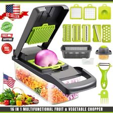 16 In 1 Vegetable Fruit Kitchen Chopper Cutter Food Onion Veggie Dicer Slicer US