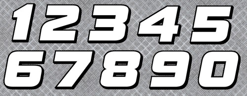 Sticker numero course - course, racing