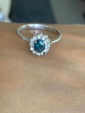 BAGUE OR BLANC 18 CARATS -