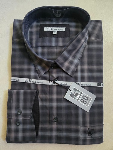 Chemise grise carreau - chemise,
