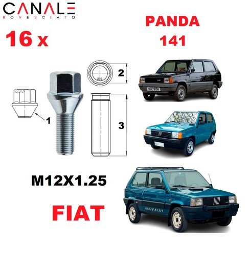 Kit boulons roue - boulons, panda