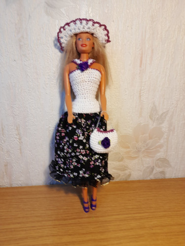 Robe longue blanche et - blanche,
