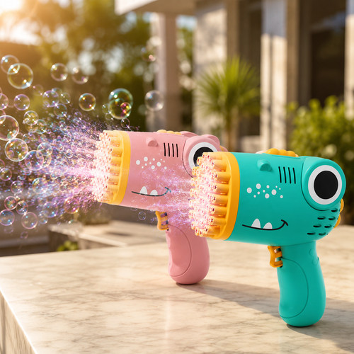 Pistolet bulles dinosaure - pistolet,