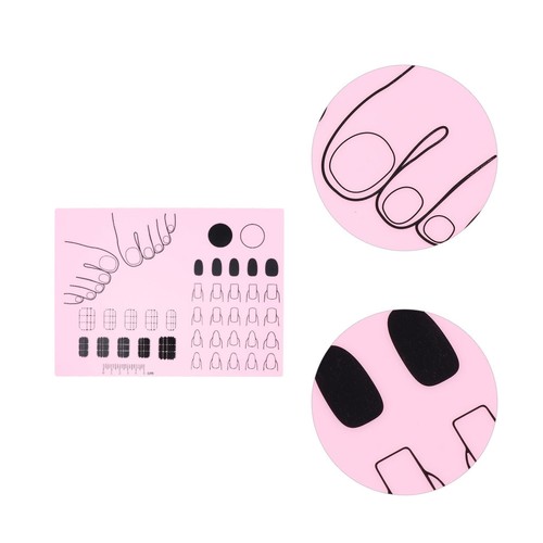 Reusable pink acrylic nail mat - reusable,