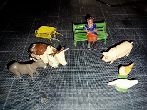 Lot figurines ferme plomb - lot, 8