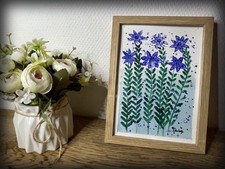 Aquarelle Fleurs Signée