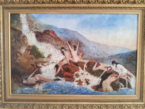 Tableau ancien les fées - tableau, des